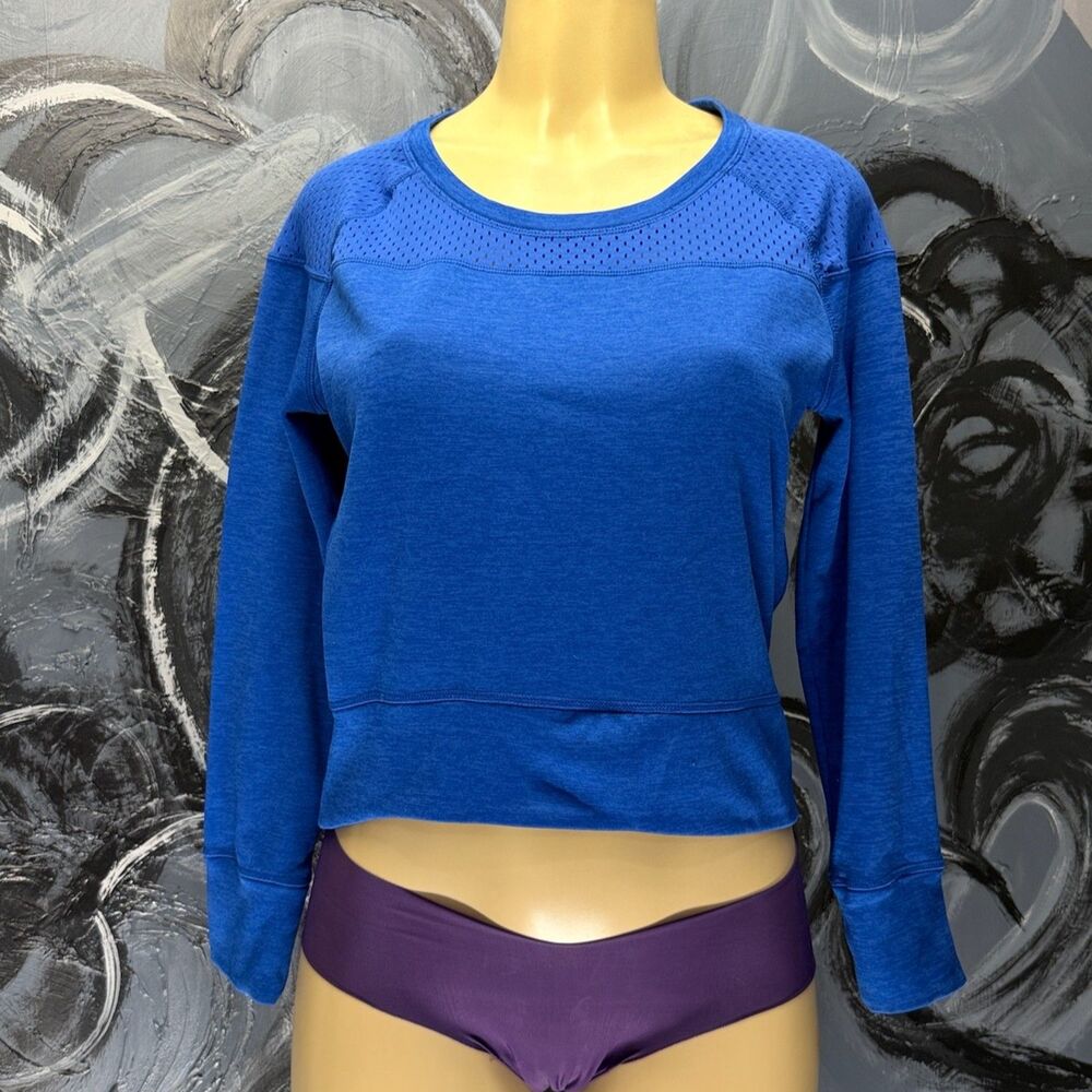 C9 by Champion Active Top M Cobalt Blue Mesh Thumbholes